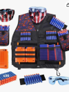 NEW Kids Tactical Vest Suit Kit Set for N-Strike Elite Series Outdoor Game Kids Tactical Vest Holder Kit Accessories - Image 3